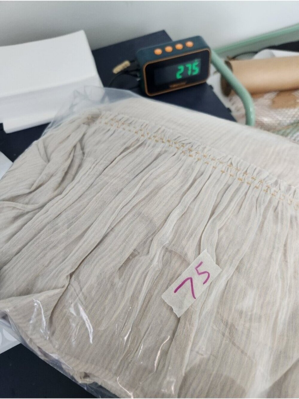 Free People 100% Cotton Cream Dress Size XS Fits Small - Medium Oversized Drapey - Picture 13 of 13